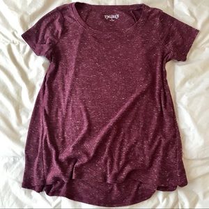 Mudd Tunic Top Burgundy